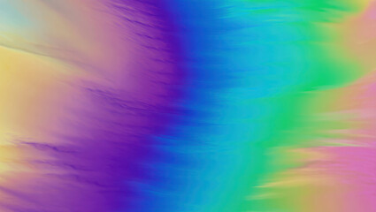 Fototapeta premium Vibrant pixelated gradient flow of rainbow colors softly blended across digital canvas