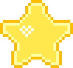 Obraz premium Pixel Art Star