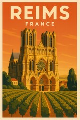 Vineyards Stretch Toward The Gothic