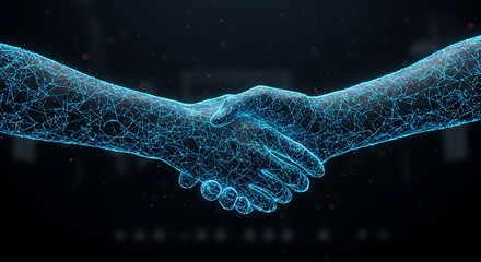 Digital Handshake: A Mesmerizing Networked Connection