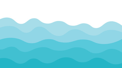 Fototapeta premium Abstract Teal Wave Pattern Background vector perfect for digital wallpapers, web design, posters, covers, and creative branding projects.