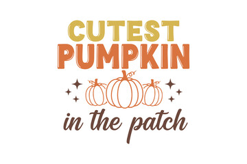 Fototapeta premium Cutest Pumpkin in the Patch