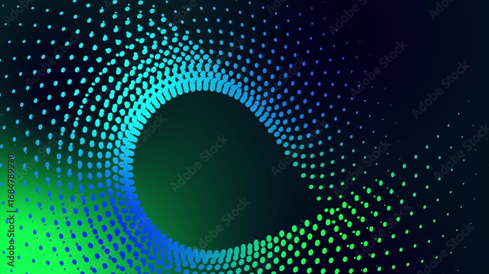 Aufkleber dynamic digital wave of vibrant dots creating a mesmerizing abstract light pattern, perfect for mode