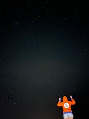 noche estrellada beach night stars