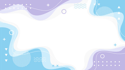Abstract blue and purple pastel geometric background. Modern vector wallpaper. Suitable for web design, banners, templates, covers, posters, and more