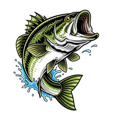 vector illustration of a fish