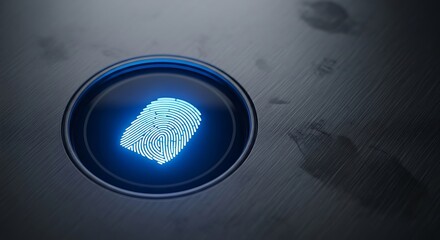 Fingerprint Scan on Metal Surface
