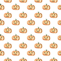 A festive Halloween illustration with spooky pumpkins, evil faces, designs for a fun October celebration, transparent background