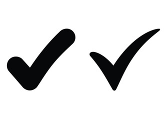 WebTwo simple black checkmarks on a clean white background, representing confirmation, completion, or selection with a modern and minimalist aesthetic.