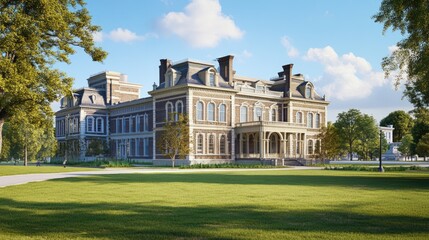 Magnificent Mansion on a Sunny Day