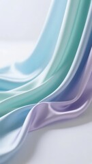 Softly Draped Pastel Fabrics in Gradient Colors