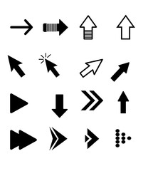arrow icons set