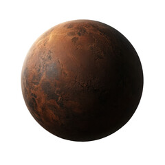Naklejka premium dark brown alien planet globe brown planet alien planet brown globe planet illustration planet cartoon space planet transparent background image