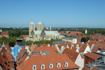 Münster - Blick aus dem Stadthaus auf den Dom