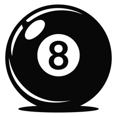 black billiard ball