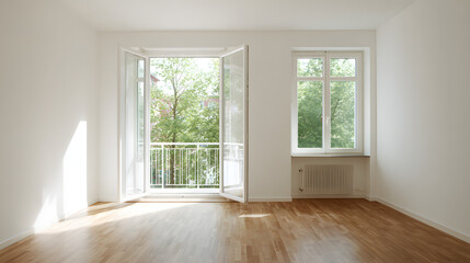 empty room with window