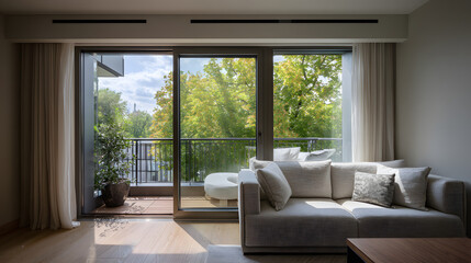 modern living room with sofa