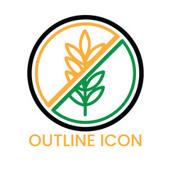 vector illustration of a green leaf