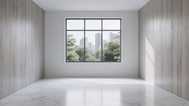 empty room with window
