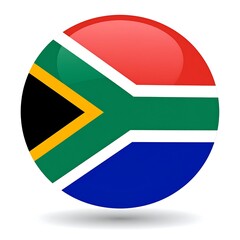 Round South African flag icon