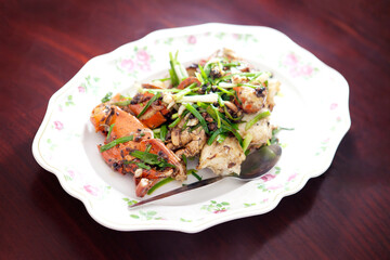 Black Pepper Crab, a rich and flavorful dish prepared with an authentic Asian recipe, is a delectable dish with meticulous preparation.