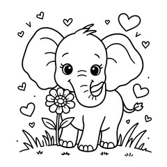 Obraz premium woodland coloring page, safari animal coloring page, jungle coloring page, cute animal coloring page, coloring page pizza, beach coloring page, coloring page easter, simple coloring page, nature color