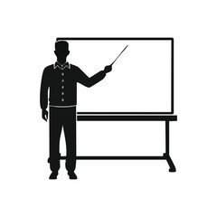 Teacher with Board Icon