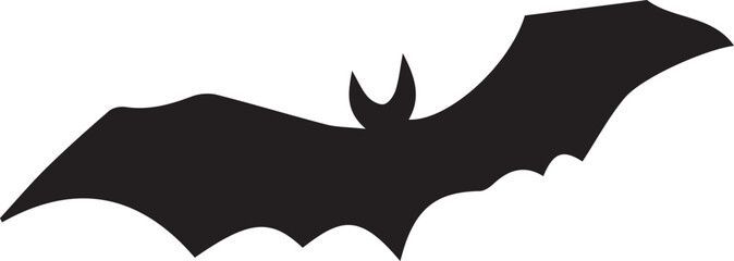 Spooky Haunted House Silhouette with Flying Bats