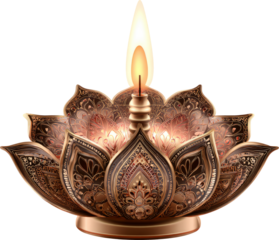 Glowing Diya: A Symbol of Light