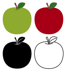 Collection of Apple as Part of Healthy Fruit