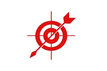 Red target icon with arrow