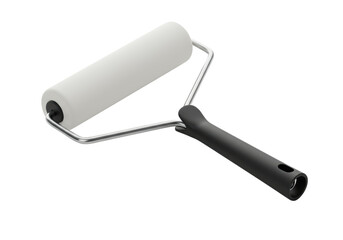 Isolated Paint Roller Tool for Interior House Painting and Wall Renovation Projects Supply