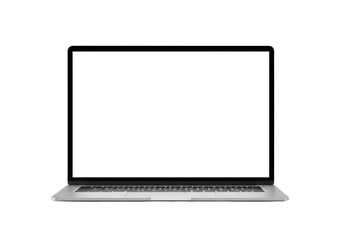 Isolated laptop computer for professional or personal use ready for digital display