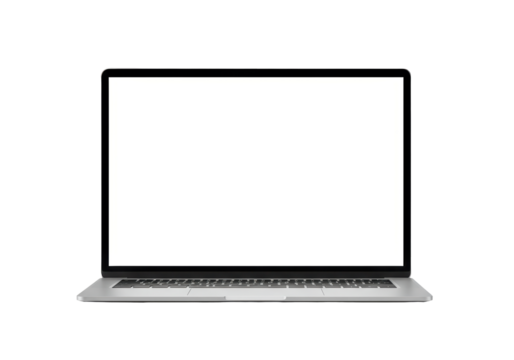 Isolated laptop computer for professional or personal use ready for digital display