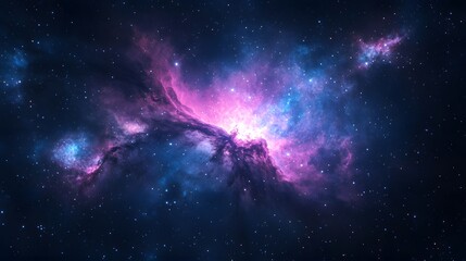 Obraz premium Colorful Nebula in Deep Space, Astronomical Photography, Mystical Universe