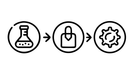 r-d-for-product-development-icon-set