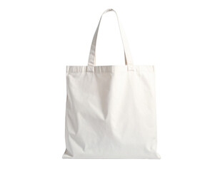 A white tote bag, a simple and versatile accessory, isolated on a white background.