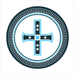 Gye Nyame Adinkra Symbol: Supremacy of God Adinkra Gye Nyame bold circular symbol meaning Except for God supremacy of the divine