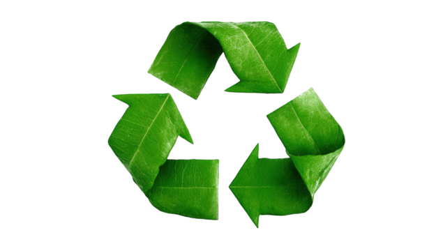 Green recycle symbol