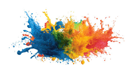 Abstract splash of vibrant colors