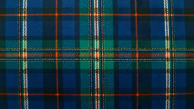 classic blue and green tartan