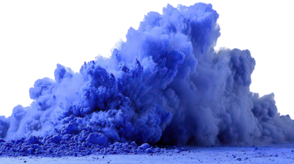 Blue Smoke Explosion Abstract Background