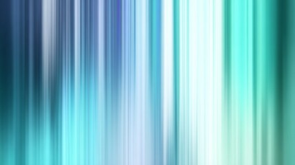 Obraz premium Abstract design featuring turquoise to blue gradient with vertical blur, minimalist motion blur concept, elegant modern background for cover, banner, or poster