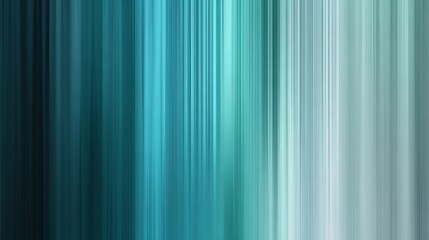 Obraz premium Abstract design featuring turquoise to blue gradient with vertical blur, minimalist motion blur concept, elegant modern background for cover, banner, or poster