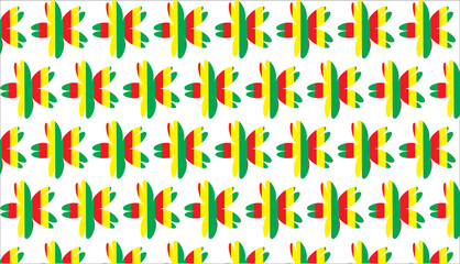 Obraz premium seamless pattern with colorful flower shapes