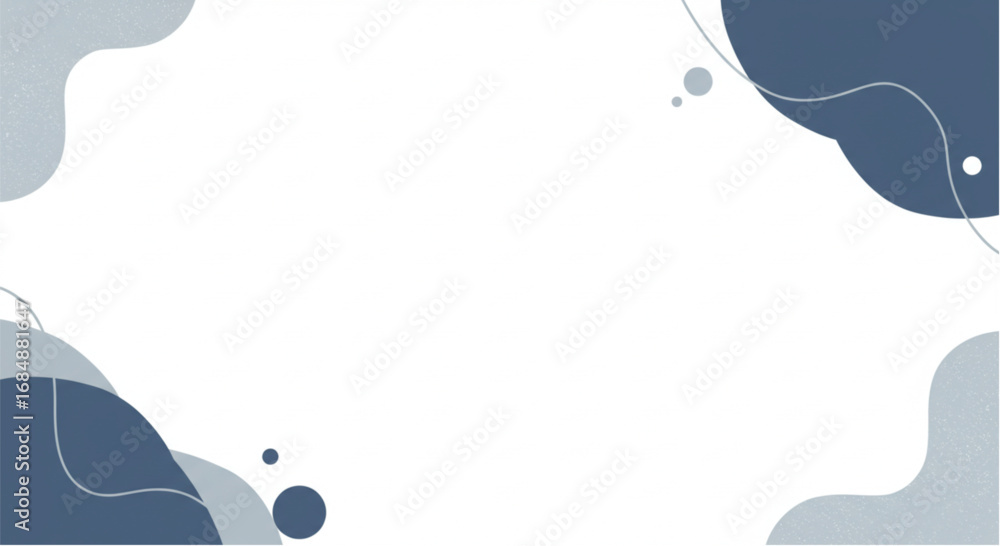 Poster modern abstract background with organic shapes and subtle textures for creative design projects