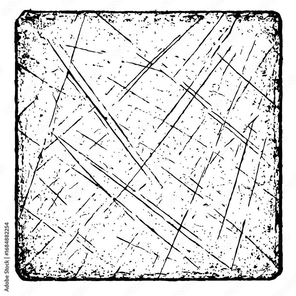 Poster black and white vector of a scratched and grungy texture. an abstract design element for a distresse
