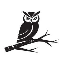 owl sitting on branch