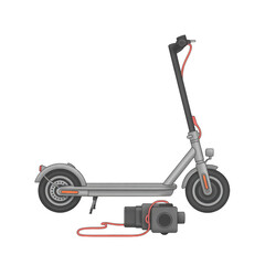 Modern electric scooter with charging unit for urban commuting and leisure riding