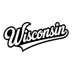 Wisconsin state silhouette featuring cows and stars in a unique design celebrating local culture
